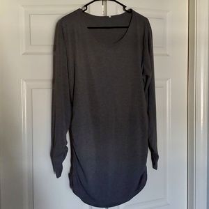XL Maternity long sleeve gray shirt